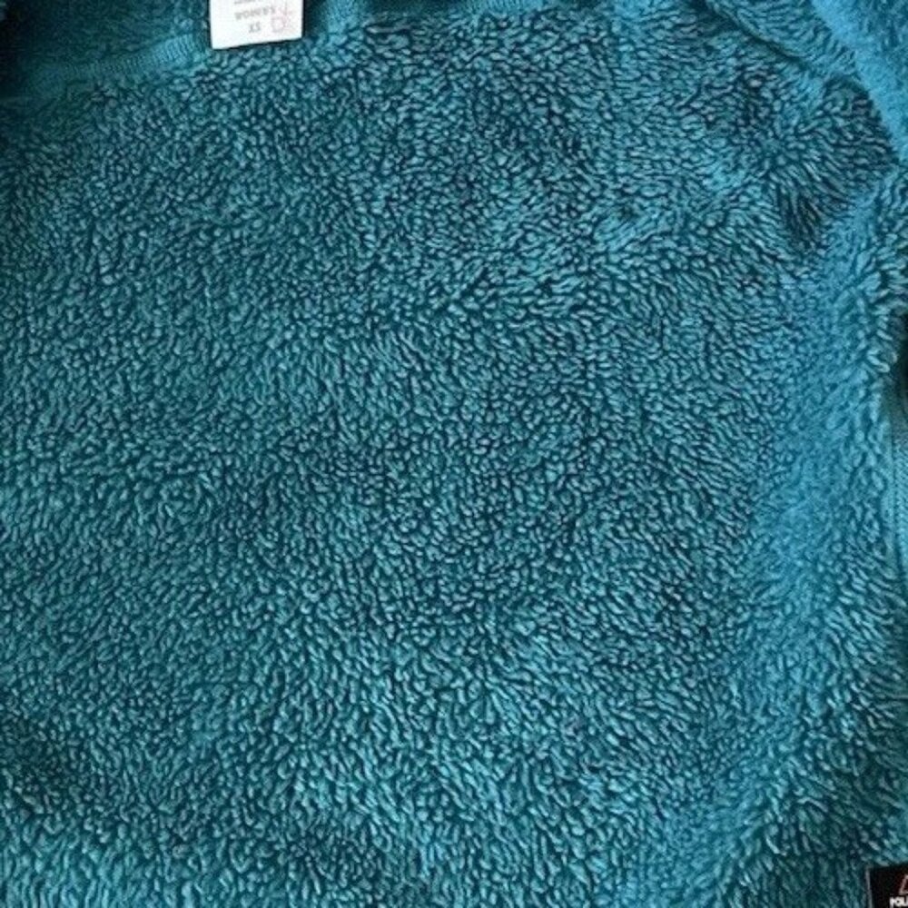 Patagonia Hi Loft R3 Regulator Polartec Hoody Sweater Jacket Womens XS Teal - Picture 15 of 16